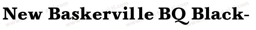 New Baskerville BQ Black字体转换